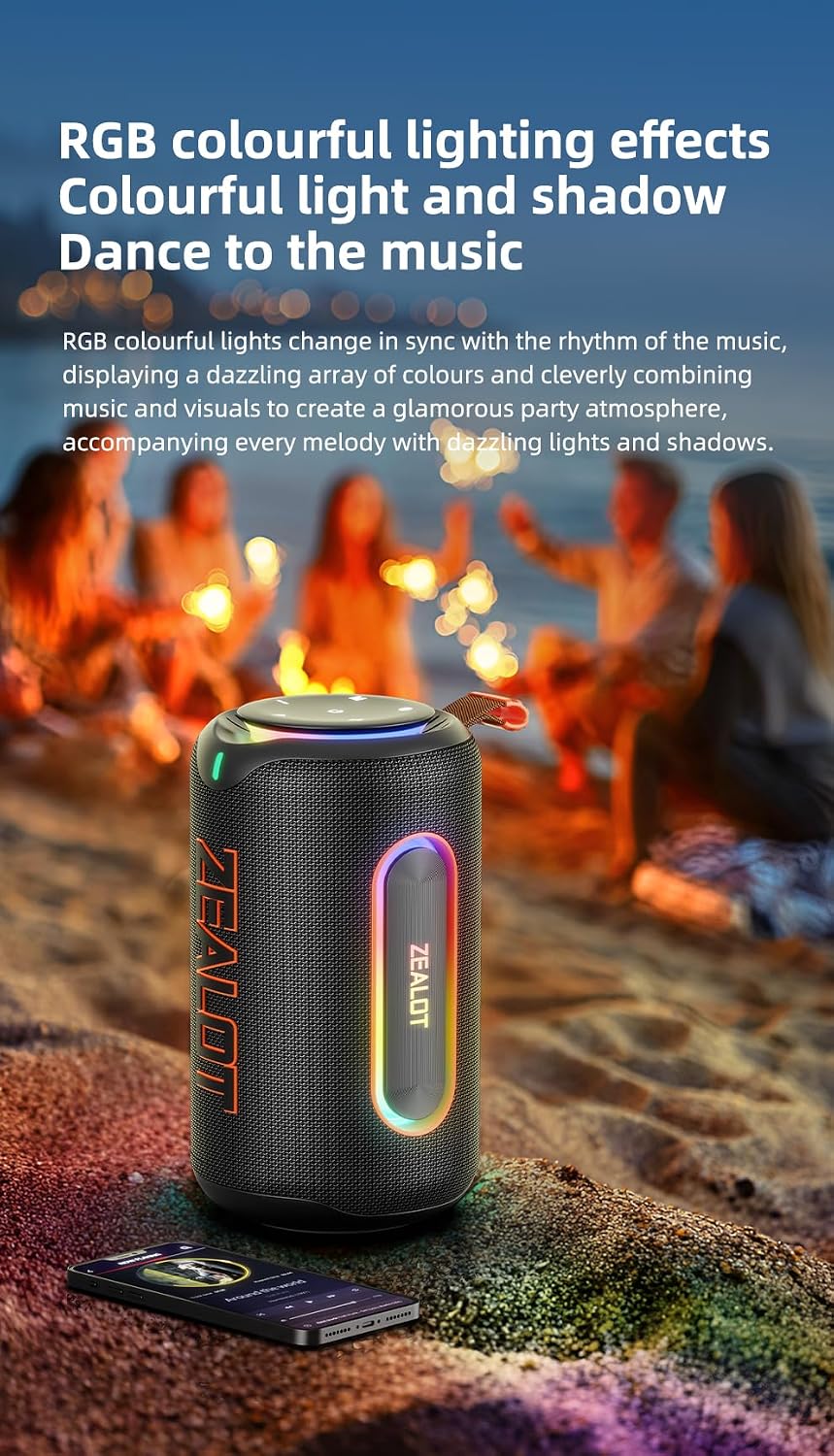ZEALOT MP1 Multi-Function Wireless Audio Speaker - Angle 3