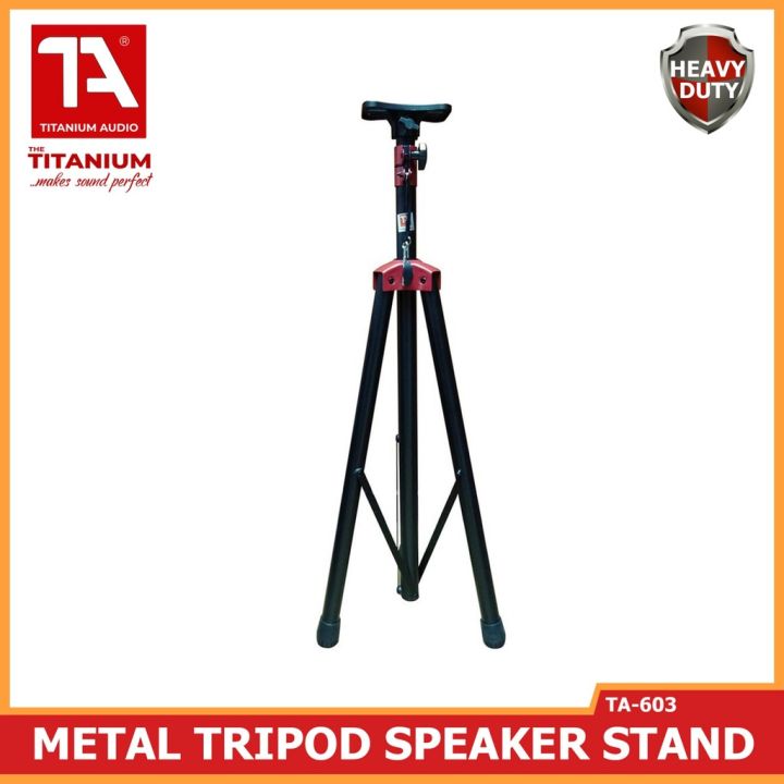ZEALOT Heavy Duty Adjustable Tripod Speaker Stand - Angle 3