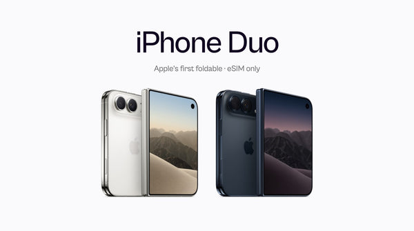 iPhone Duo, Apple's first foldable, in Star White and Night Sky