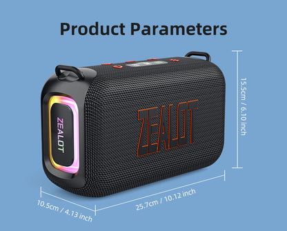 ZEALOT S85 Outdoor Dual Driver Bluetooth Speaker - Angle 2