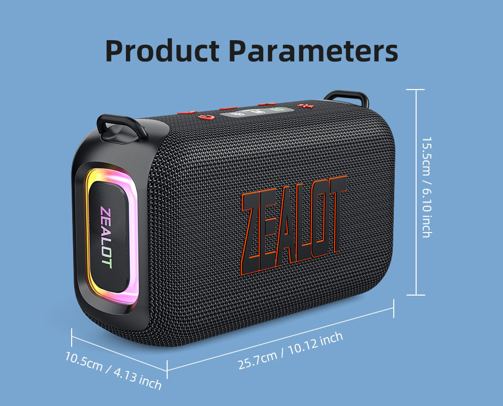 ZEALOT S85M Karaoke Bluetooth Speaker with Wireless Microphone - Angle 2