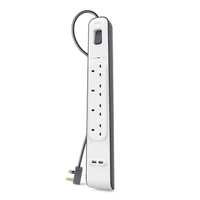 Belkin Surge Extension 4 Socket 2USB PORT (2M)