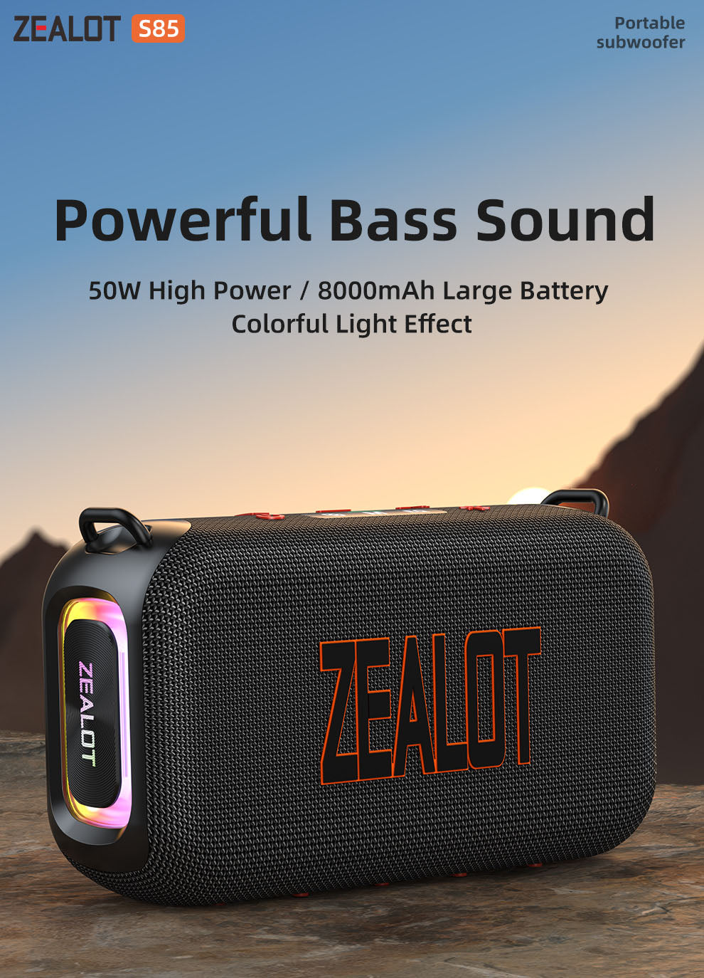 ZEALOT S85 Outdoor Dual Driver Bluetooth Speaker