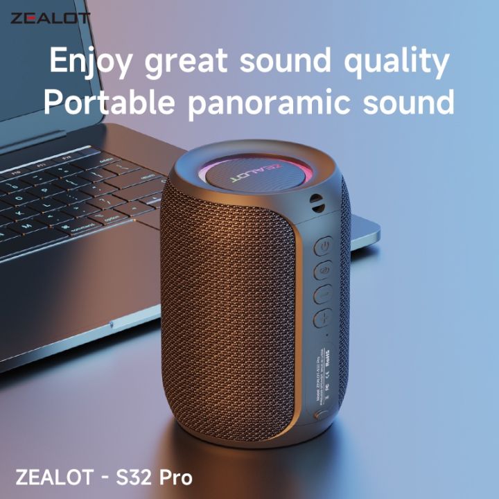 ZEALOT S32 Pro Upgraded Portable Bluetooth Speaker - Angle 2