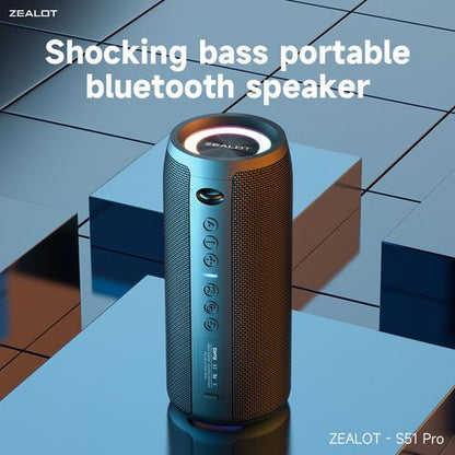 ZEALOT S51 Pro High Power Waterproof Bluetooth Speaker - Angle 3