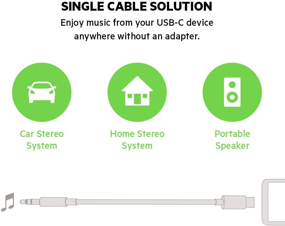 Belkin 3.5mm 0.9m Audio Cable With USB-C Connector - Image 4
