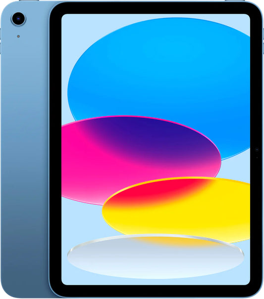 Apple - 10.9-Inch iPad 10th generation - WiFi Only tablet in Blue — back view