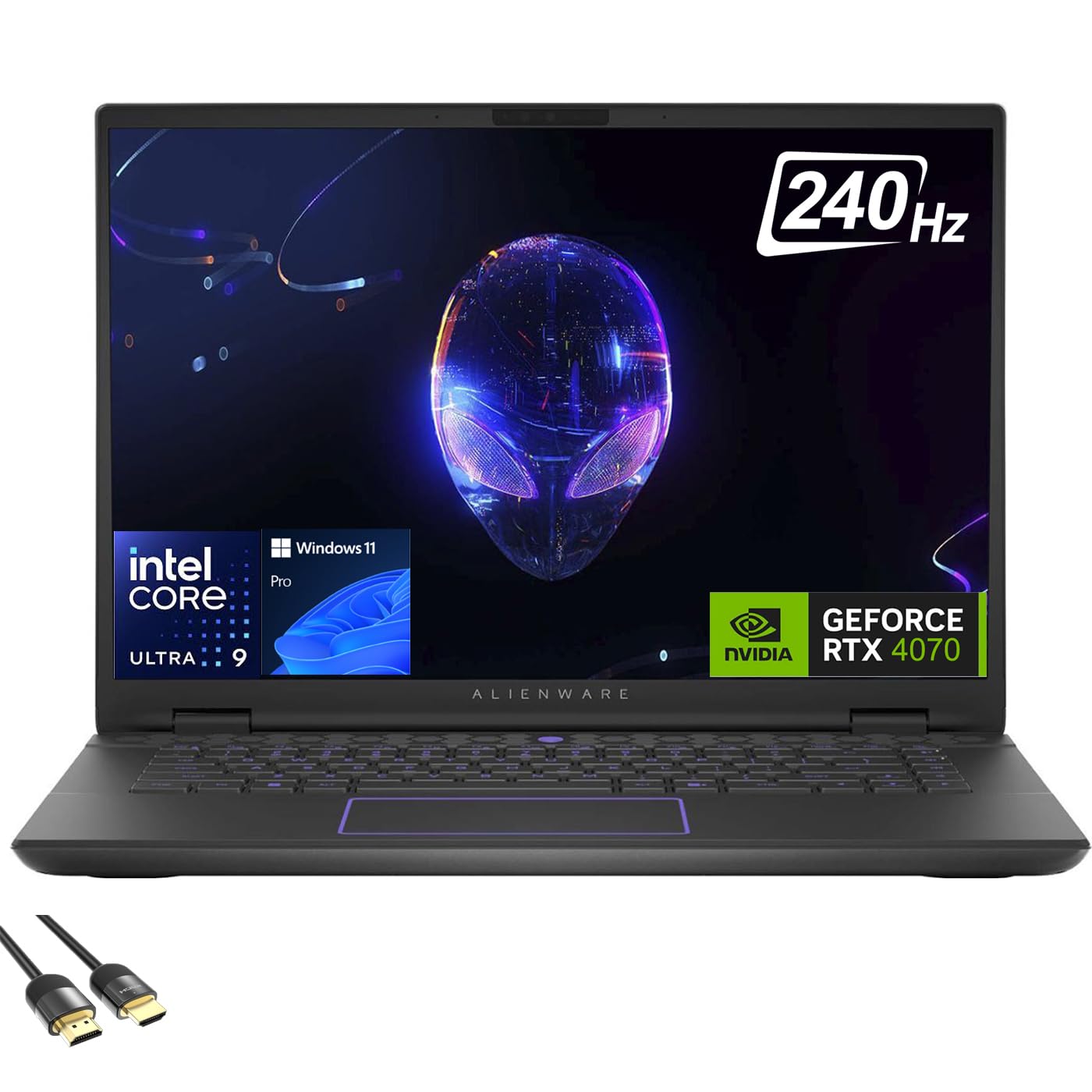 Alienware M16 R2 (RTX 4070, 16GB) - 15" QHD 240Hz, 16GB RAM, 1TB SSD