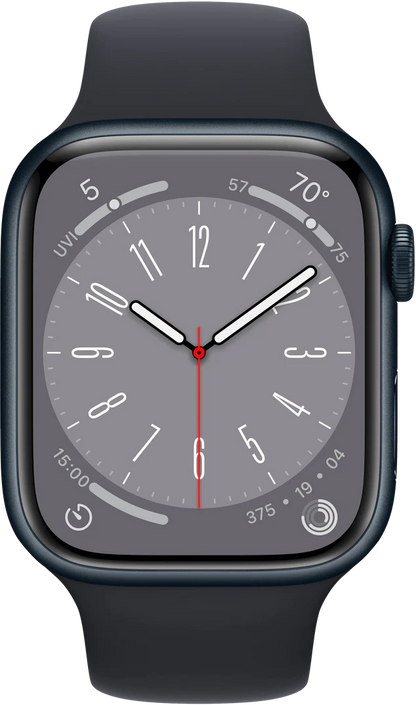 Apple Watch Series 8 smartwatch in Midnight