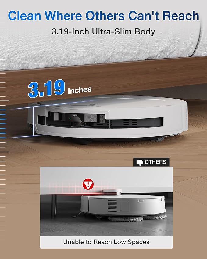 Ecovacs Deebot T50 Pro Omni Robot Vacuum and Mop | COLOR” BLACK & WHITE - Image 4