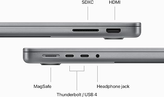 2023 Apple MacBook Pro, 14.2 inch (M3 Chip, 8-core CPU/10-core GPU, 8GB RAM, 1TB SSD)