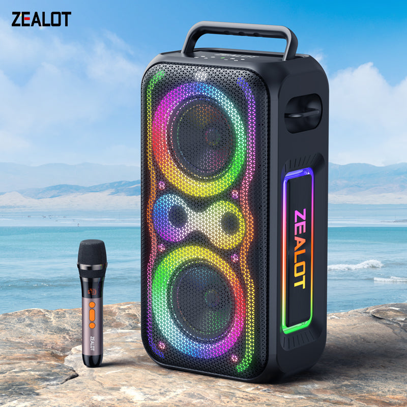 ZEALOT PT21 Mega Sound Party Trolley Tower Speaker - Angle 3