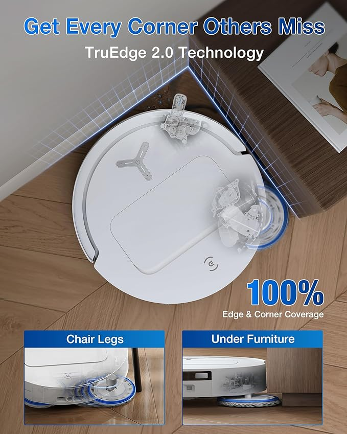 Ecovacs Deebot T50 Pro Omni Robot Vacuum and Mop | COLOR” BLACK & WHITE - Image 3