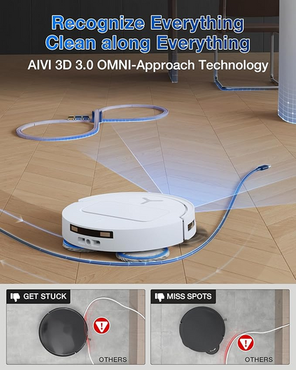 Ecovacs Deebot T50 Pro Omni Robot Vacuum and Mop | COLOR” BLACK & WHITE - Image 5