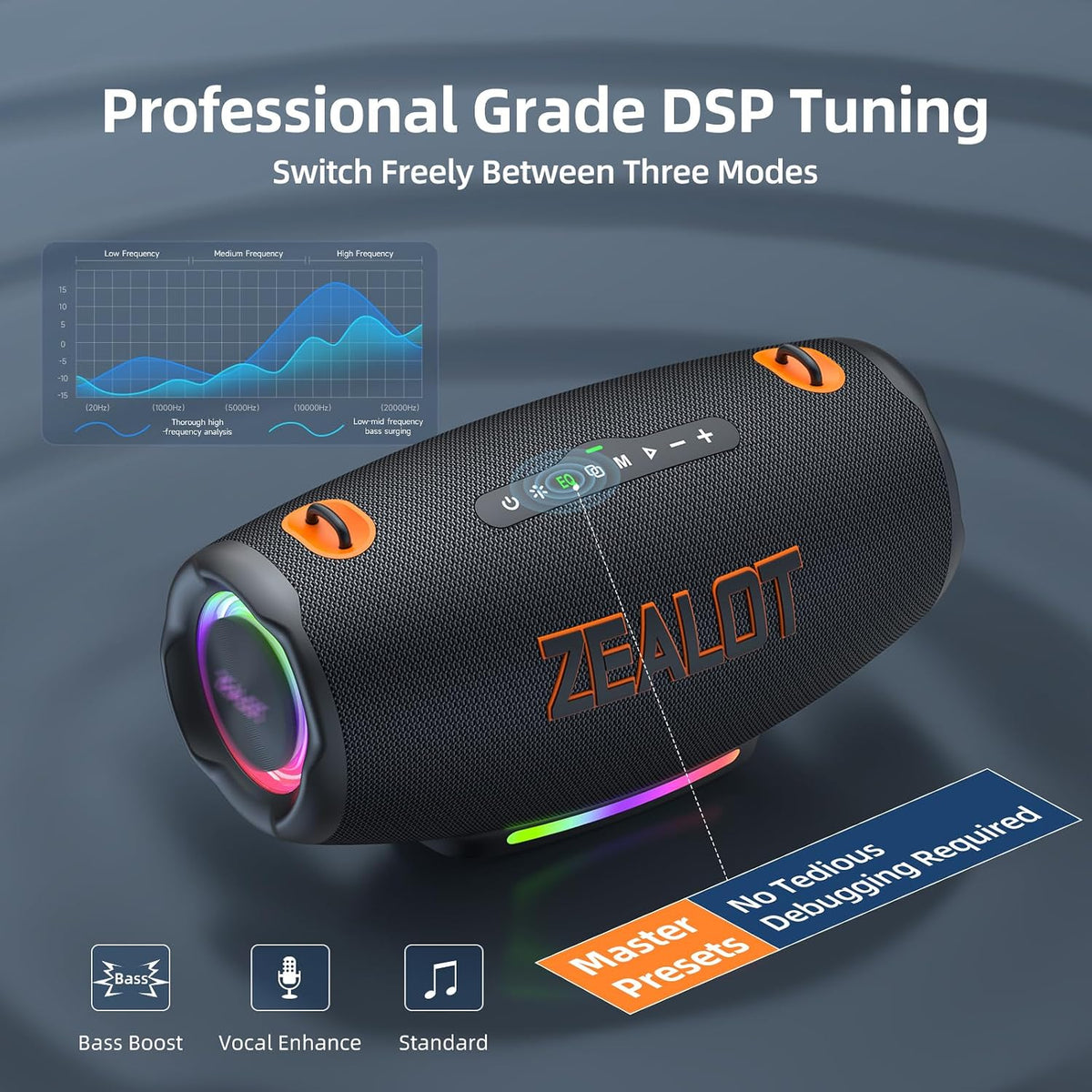 ZEALOT S127 High Power Outdoor Party Speaker - Angle 2