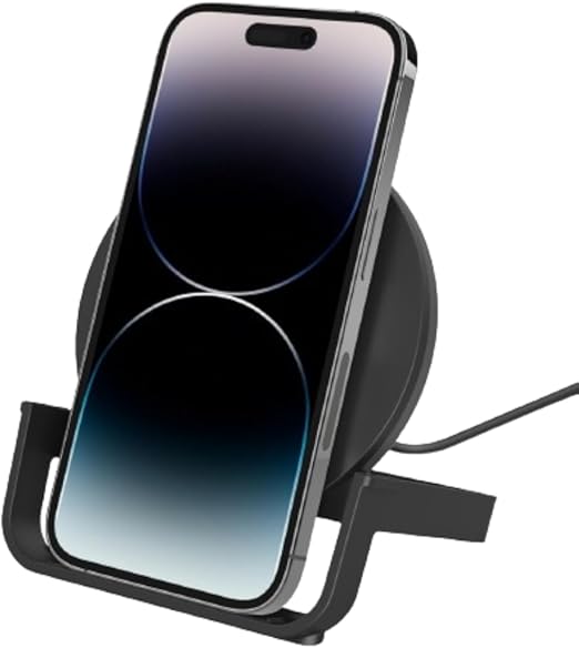 WIRELESS CHARGING STAND 10W+SPEAKER BLACK