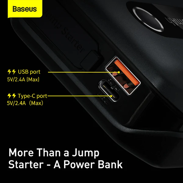 Baseus Super Energy Jump Starter（10000mAh,Peakcurrent 1000A) - Image 3