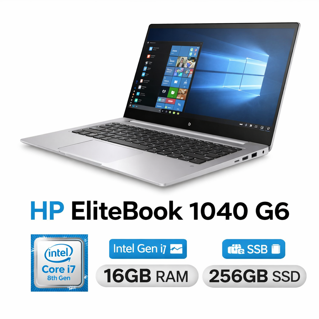 HP Elitebook 1040 G6 2-in-1 - 14" FHD+, 16GB RAM, 512GB NVMe SSD