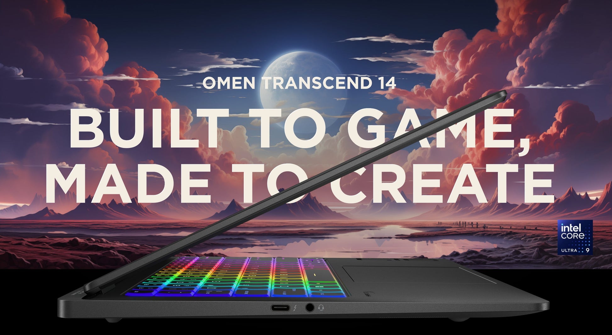 HP Omen 14 Transcend (Ultra 9 185H) - 14" 3K 120Hz OLED, 32GB RAM, 1TB SSD