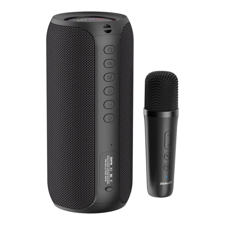 ZEALOT S69M Karaoke Portable Bluetooth Speaker with Mic - Angle 2