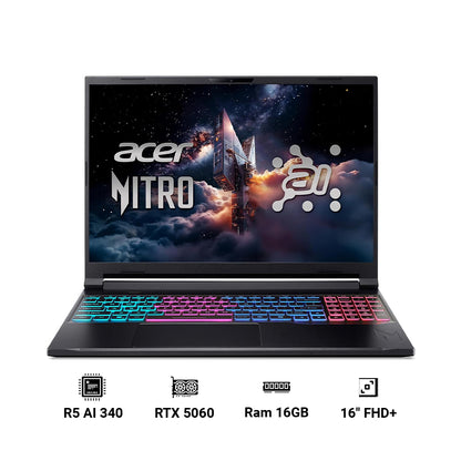 Acer Nitro V AI ANV116-61 - 15.6" FHD+ IPS 180Hz, 16GB RAM, 1TB SSD