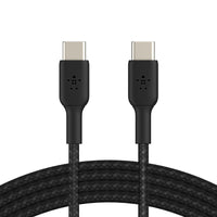 Belkin USB-A to USB-C 1M Cable Braided | Color Available” BLACK & WHITE