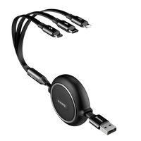 Baseus Golden Loop 3-In-1 Elastic Data Cable