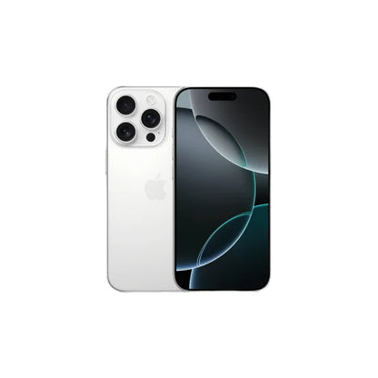 iPhone 16 Pro 128 GB smartphone in White titanium — front view