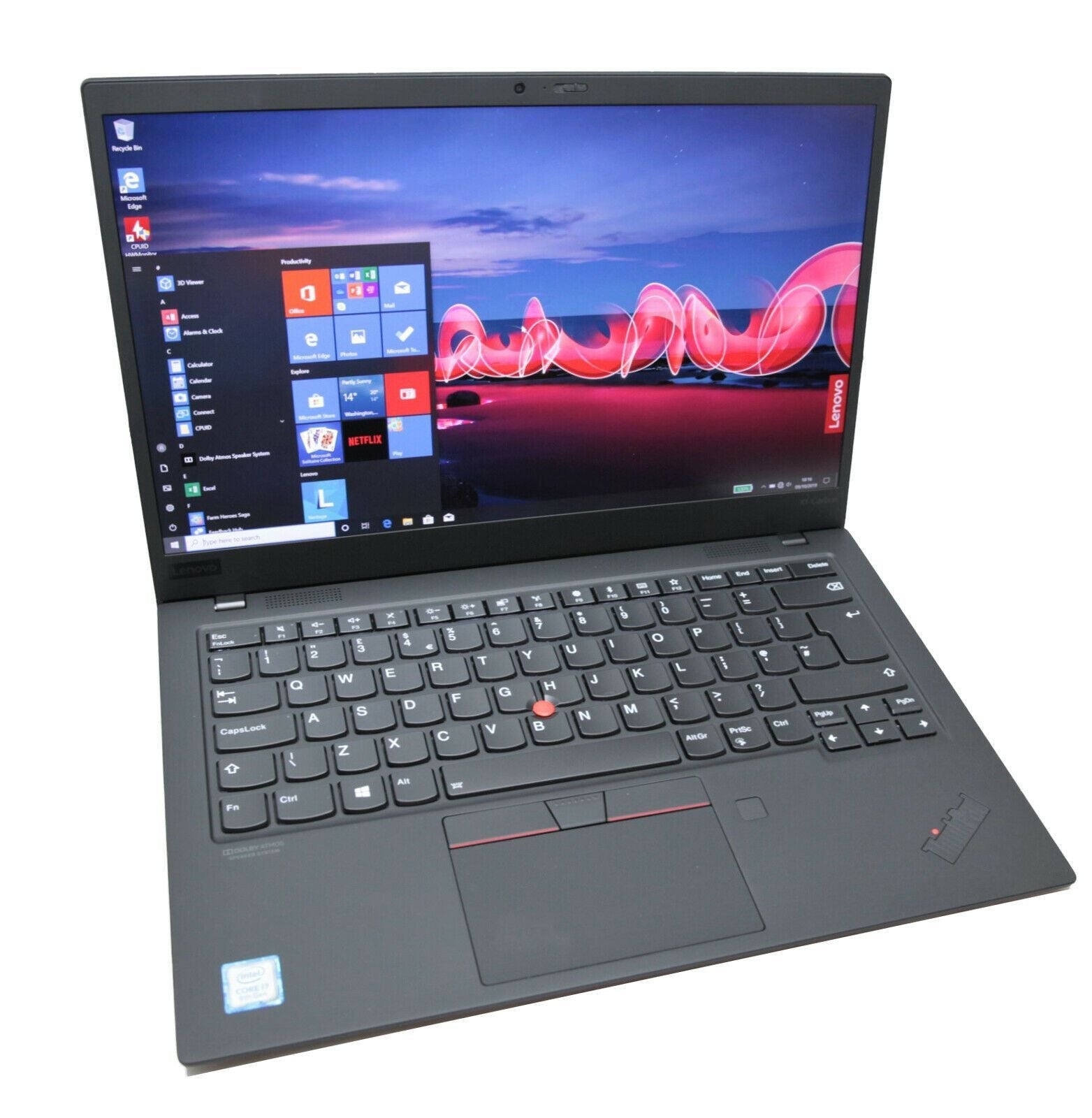 Lenovo Thinkpad X1 Carbon Gen 7 - 13" FHD, 8GB RAM, 256GB SSD