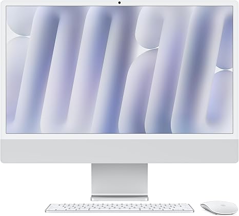 24' Apple iMac M4 Silver Nano Glass | 10 Core CPU 10 Core GPU | 32GB RAM 2TB SSD | 2024
