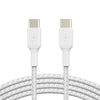 USB-A TO USB-C CABLE 3M WHITE BRAIDED