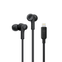 ROCKSTAR HEADPHONES WITH LIGHTNING CONNECTOR- Black
