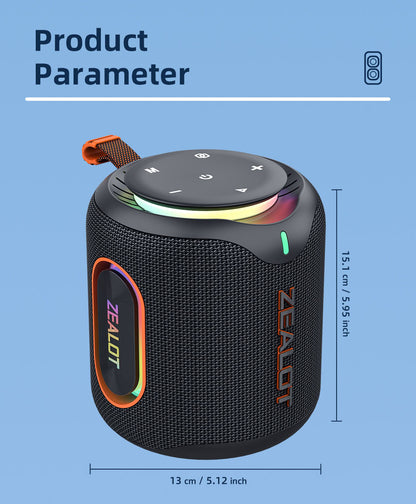 ZEALOT M1 Ultra-Compact Pocket Bluetooth Speaker - Angle 2