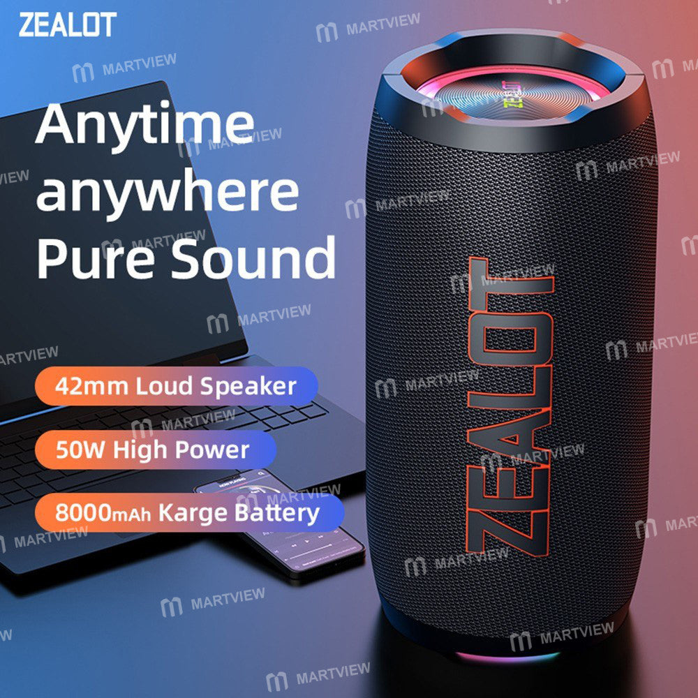 ZEALOT S76 Outdoor Heavy Bass Bluetooth Speaker - Angle 2