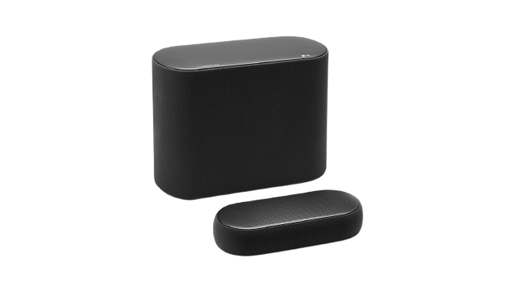 LG Eclair QP5 Compact Sound Bar with Dolby Atmos Speaker headphones