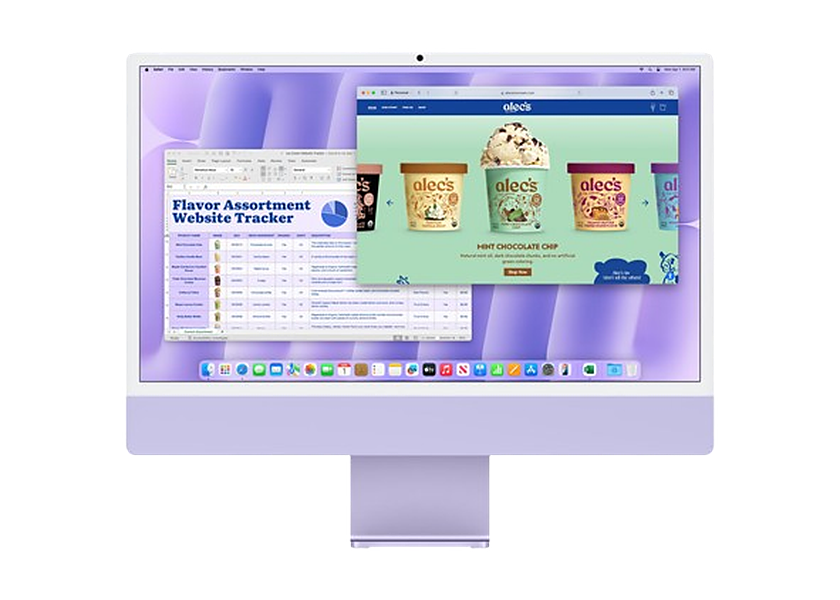 24' Apple iMac M4 Silver | 10 Core CPU 10 Core GPU | 32GB RAM 1TB SSD Touch ID & Number Keyboard | 2024 desktop computer