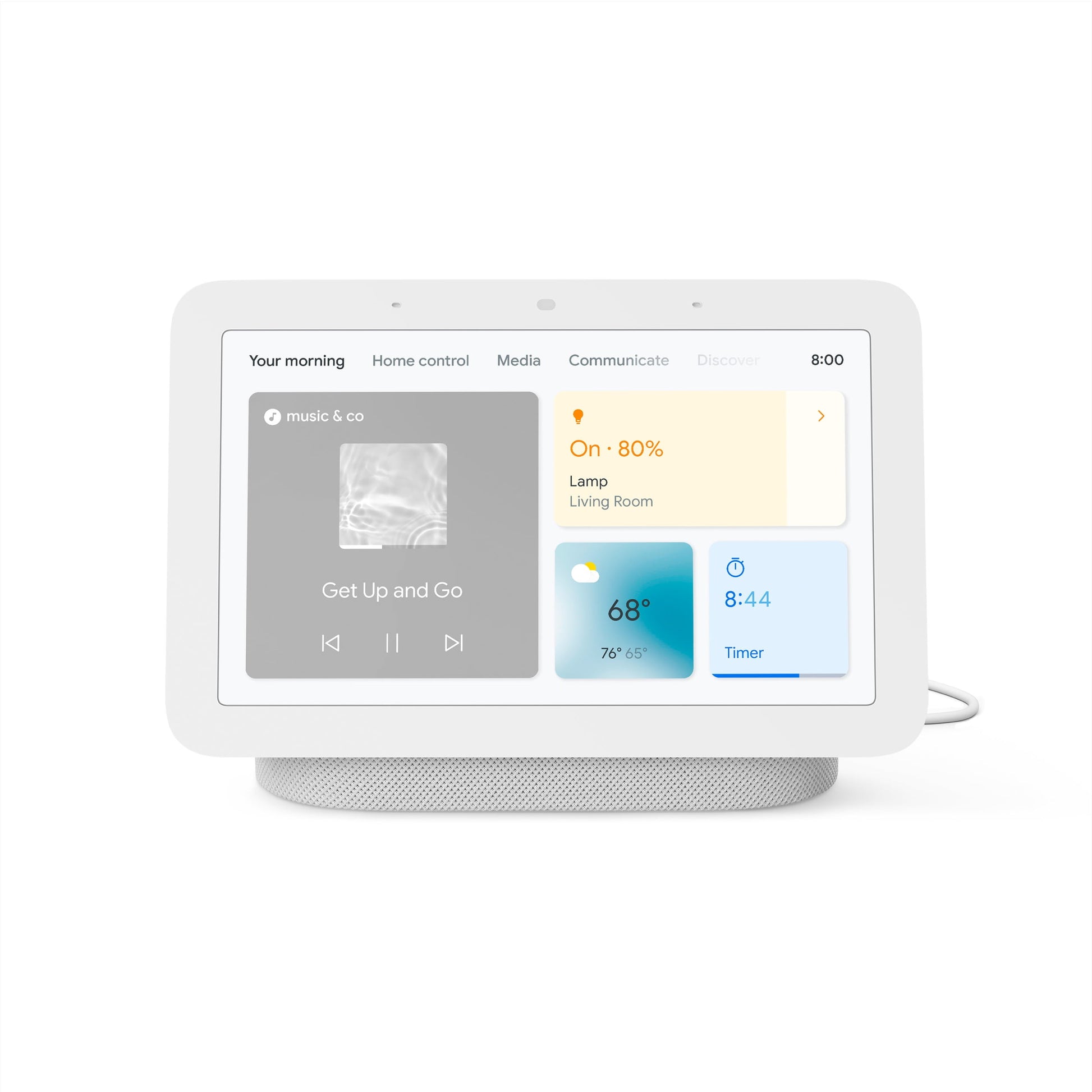 Google Nest Hub 2nd Gen | color Available" White & Charcoal