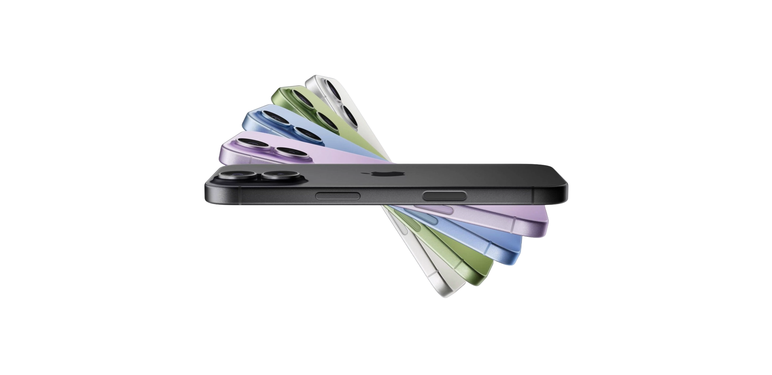 iPhones in multiple colors